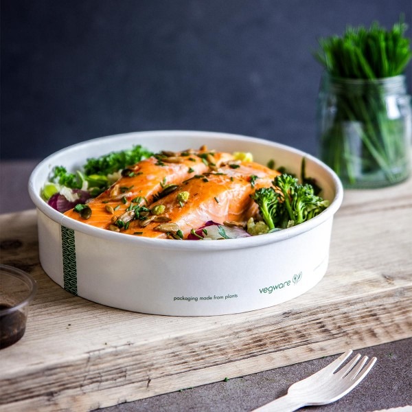 26oz PLA-lined paper food bowl - Image 2